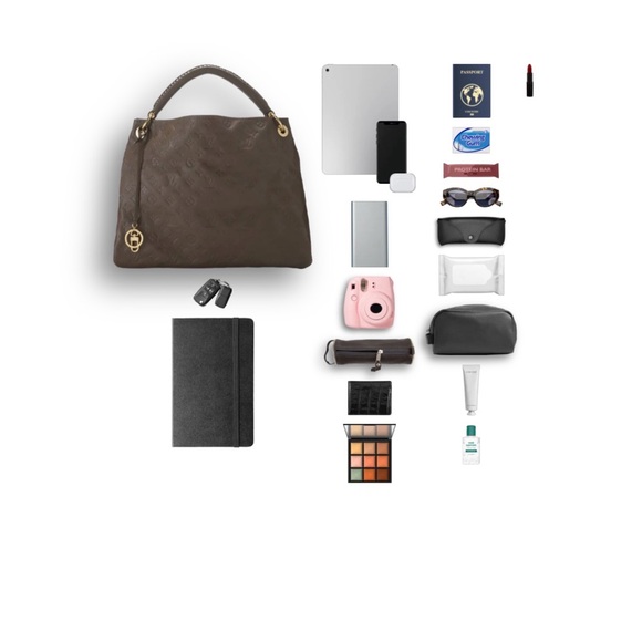 Louis Vuitton Brown Shoulder Bag with Gold Accents - Picture 9 of 14